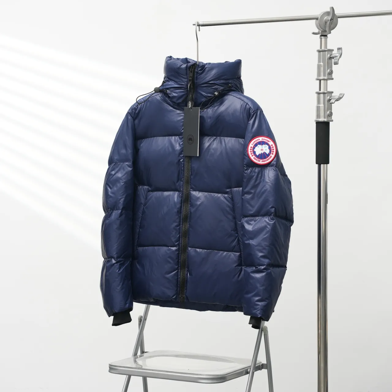 P780 CANADA GOOSE丨Canada Goose 2252 Puff Hooded Down Jacket Color: Dark Blue Red Size: XS-XXL